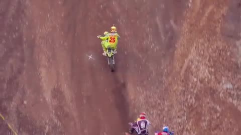 The power of motocross up hills