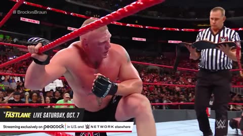 wwe superstar Broke Lesnar vs Brown Strowman full fight