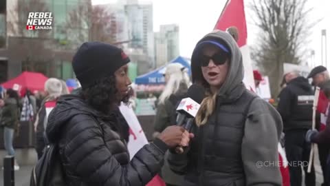 Canadian Demonstrators Protestors at BILL GATES TED Talk