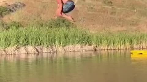 Rope Swinging Looks Fun 😅