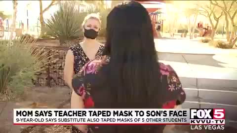 Las Vegas mother alleges that substitute teacher taped face mask to 4th grader's face