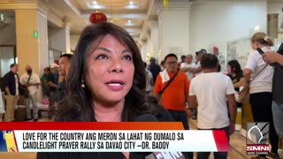 'Love for the country' ang meron sa lahat ng dumalo sa Candlelight Prayer Rally sa Davao City —Badoy