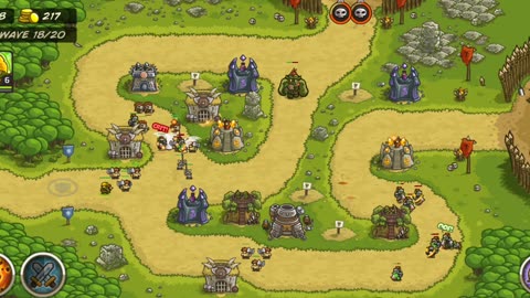 Kingdom rush game play level Ruins of acaroth