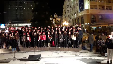 Children's Choir singing Shake up Christmas by Train