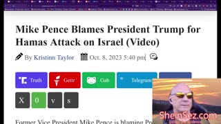 Mike Pence blames Trump for attack on Israel that Iran helped plan & greenlighted -SheinSez 316
