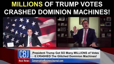 My Pillow CEO and Founder Mike Lindell Shares how MILLIONS of Trump Votes Crashed Dominion Machines!