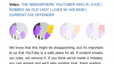YOUTUBE GAVE ME A STRIKE FOR POSTING THE INFO OF A PEDO THAT IS ON THE SEX OFFENDER REGISTRY