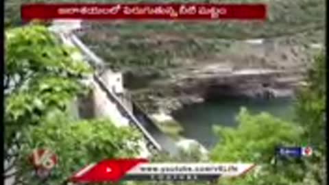 Flood Flow Into The Srisailam Project Has Increased Water Level