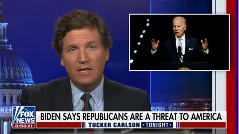 Tucker Carlson slams Biden's fascist speech targeting Republicans