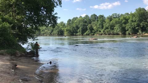 Catawba River - River Park - Rock Hill, SC - Kayak Fishing for an Accidental Catfish - 7/24/19