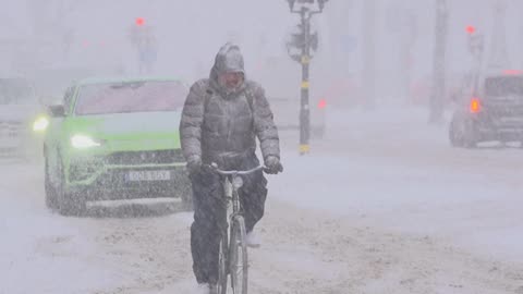 Europe sees first snow of the year as winter moves in