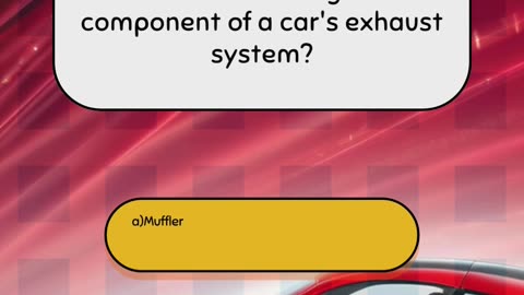 Part 19 Intermediate Car Engine Quiz Question