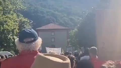 Foix, France: Protests Against Vaccine Passport. August 21, 2021