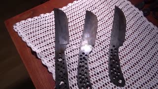 Heat treating some knives
