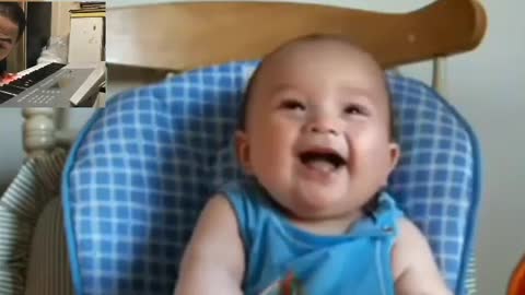 baby can't stop laughing - this baby can't stop laughing at her mom's sneezing!