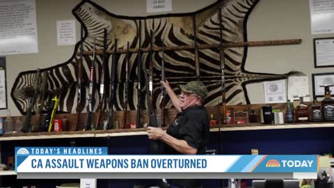 Federal Judge Strikes Down California’s Assault Weapons Ban TODAY