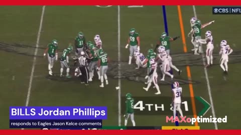 Is Jason Kelce a DIRTY Player? BILLS Jordan Phillips CLAPS BACK-Kelce "DIVES at KNEES" #nflreaction