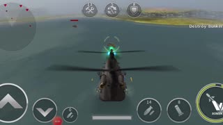 Chinook battleship helicopter destroy enemies boats