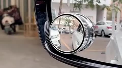 Car Rearview HD Adjustable Round Convex Mirror Blind Spot