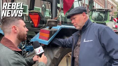 Dutch Farmer at Protest: They need our land, not our nitrogen."