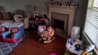 Twins attack daddy