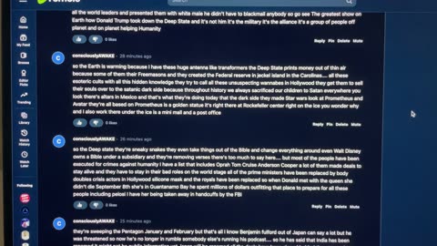 ConsciouslyAWAKE with Her Qanon Novels — This Type of Behavior, By the Way, Sometimes Indicates Potential Mental Health Issues. Coherence-Lacking Displays are Also Immediately Removed. #GetGROUNDED
