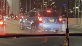 Dirt Bikes and Quads Going the Wrong Way Over the Bay Bridge