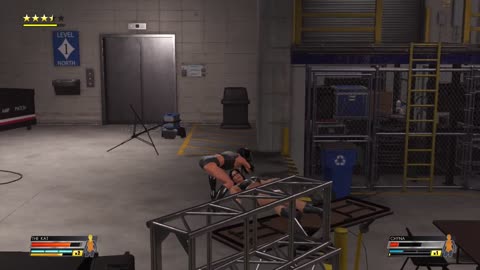 WWE 2k22_ Chyna vs Kat _Dudley style _backstage brawl _tables _wrestling