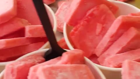 Summer refreshing watermelon ice cream