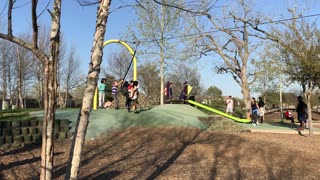 Brayley does the zipline