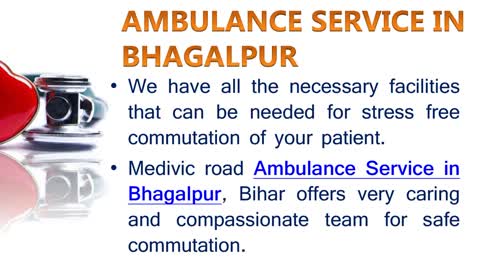 Secured Ambulance Service in Buxar and Bhagalpur – Medivic