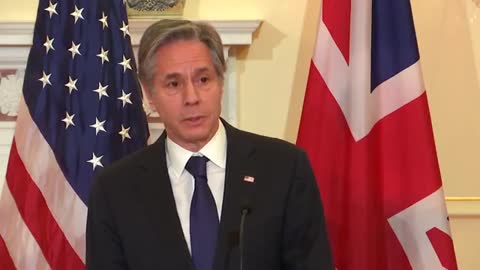 Antony Blinken Holds Briefing With British Foreign Secretary As Attack On Ukraine Continues