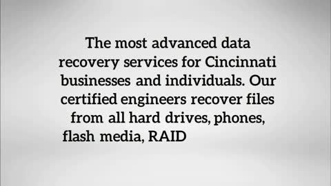 RAID Recovery Cincinnati