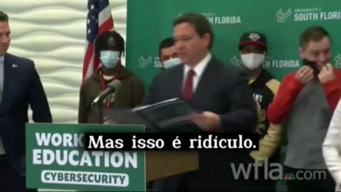 Governador da Florida - Ron Desantis - Esse teatro de Covid é RIDÍCULO