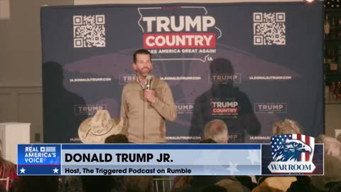 Donald Trump Jr. Speaking Live From Iowa Before Tonight's Iowa Caucus