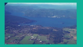 Vancouver to Victoria Landscape Inspirational flight Karen Colville Canadian Artist