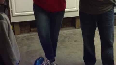 Woman has hilarious but painful fall on hover board