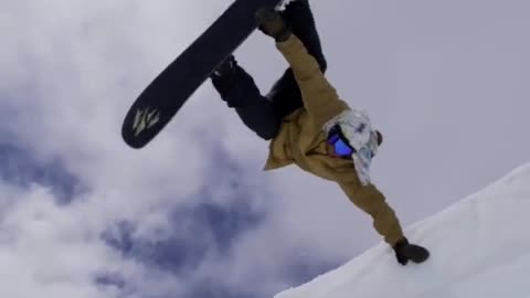 Simple moves are often more handsome # snowboarding