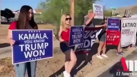 Welcoming committee for VP Kamala Harris