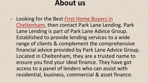 Best First Home Buyers in Cheltenham.
