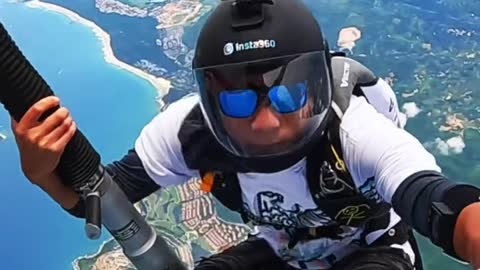 Skydiving extreme sport