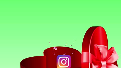 Heart Gift Box Opening Instagram Float Logo