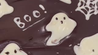 Ghost Chocolate Bark