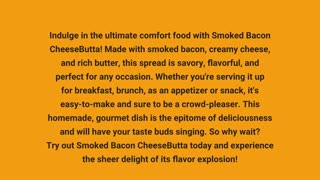 Smoked Bacon CheeseButta – CheeseButta - Gourmet Products