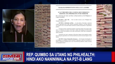 Rep. Quimbo sa utang ng PhilHealth: Hindi ako naniniwala na P27-B lang