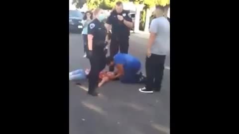 Cop knocks woman unconscious