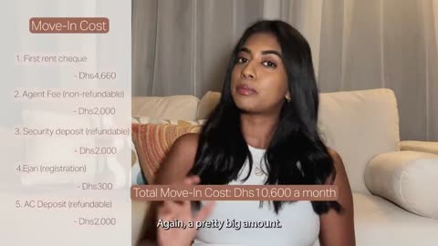 Here's how much it *really* costs me to live alone in Dubai | rent, finances, move-in expenses