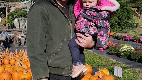 Shiloh Picked Out Her First Pumpkin