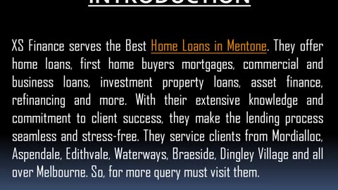 Want to get the Best Investment Loans in Mentone