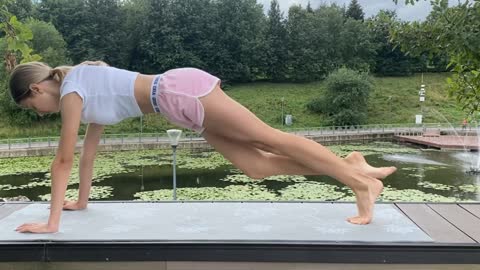 Hot Girl Beautiful Yoga Full Body